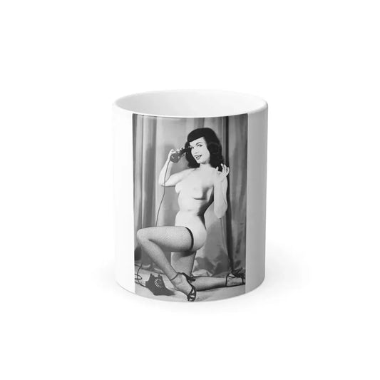 Bettie Page #782 (Vintage Female Icon) Color Changing Mug 11oz 11oz - Go Mug Yourself