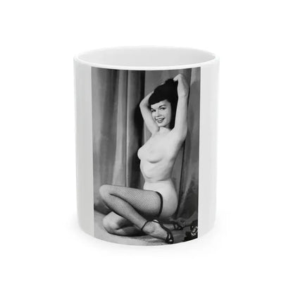 Bettie Page #783 (Vintage Female Icon) White Coffee Mug 11oz - Go Mug Yourself