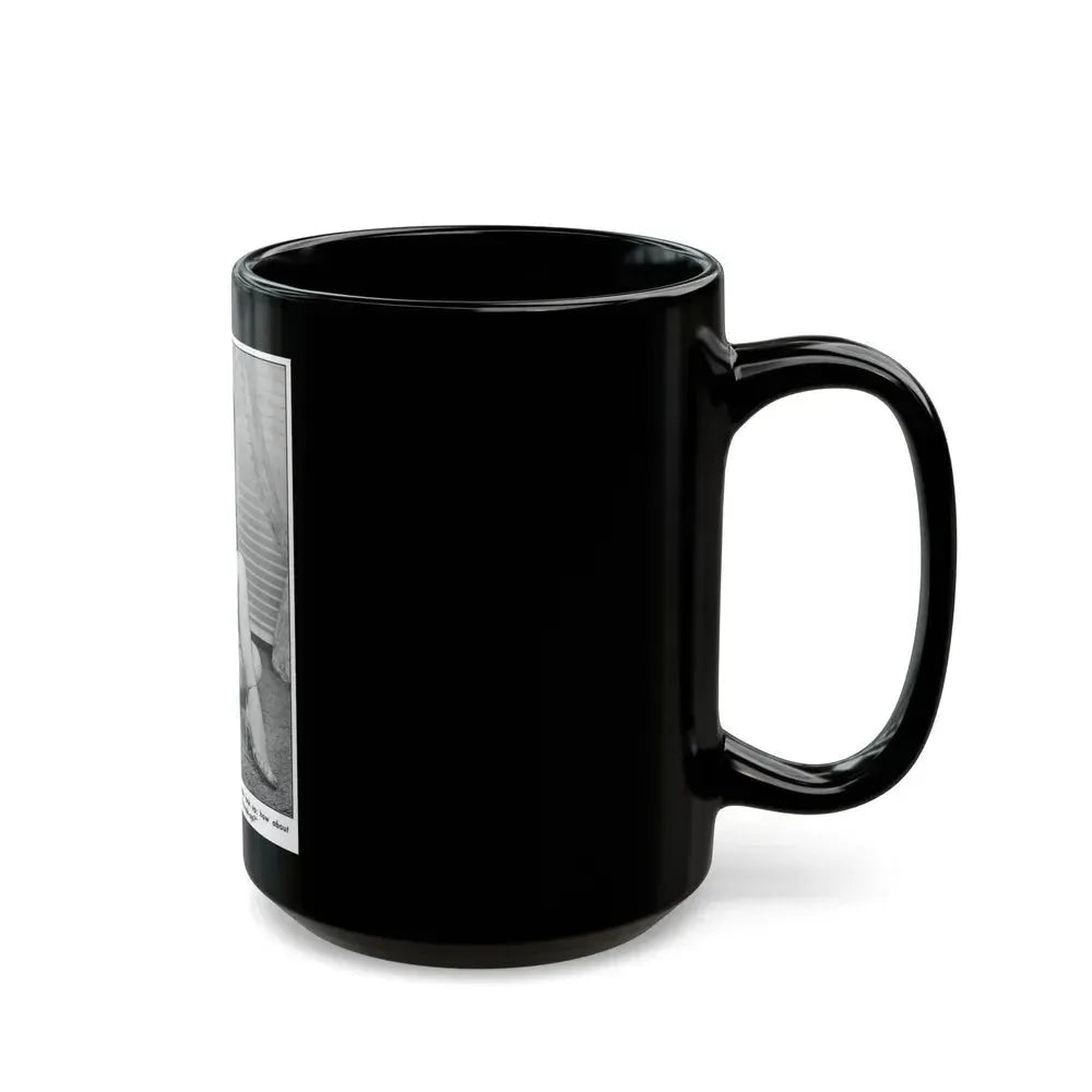 Bettie Page #784 (Vintage Female Icon) Black Coffee Mug - Go Mug Yourself