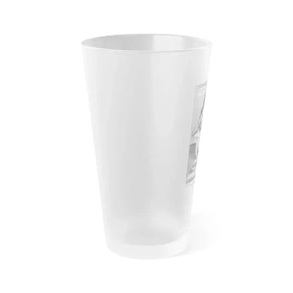 Bettie Page #784 (Vintage Female Icon) Frosted Pint Glass 16oz - Go Mug Yourself