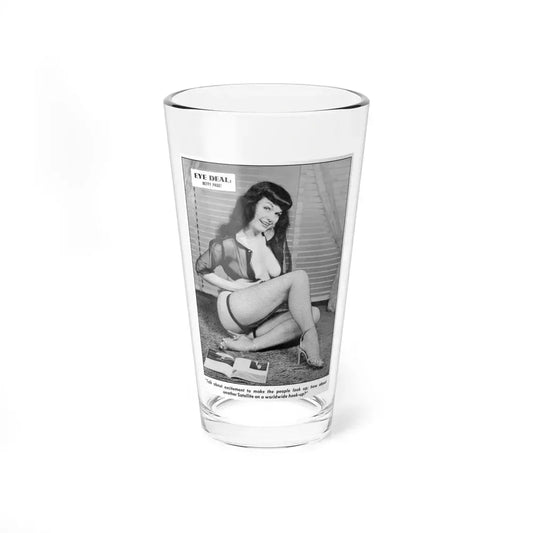 Bettie Page #784 (Vintage Female Icon) Pint Glass 16oz 16oz - Go Mug Yourself