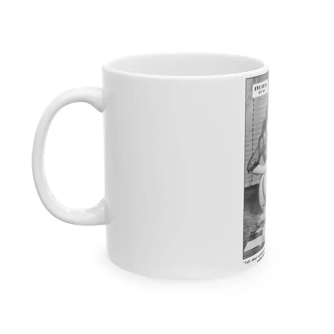 Bettie Page #784 (Vintage Female Icon) White Coffee Mug - Go Mug Yourself