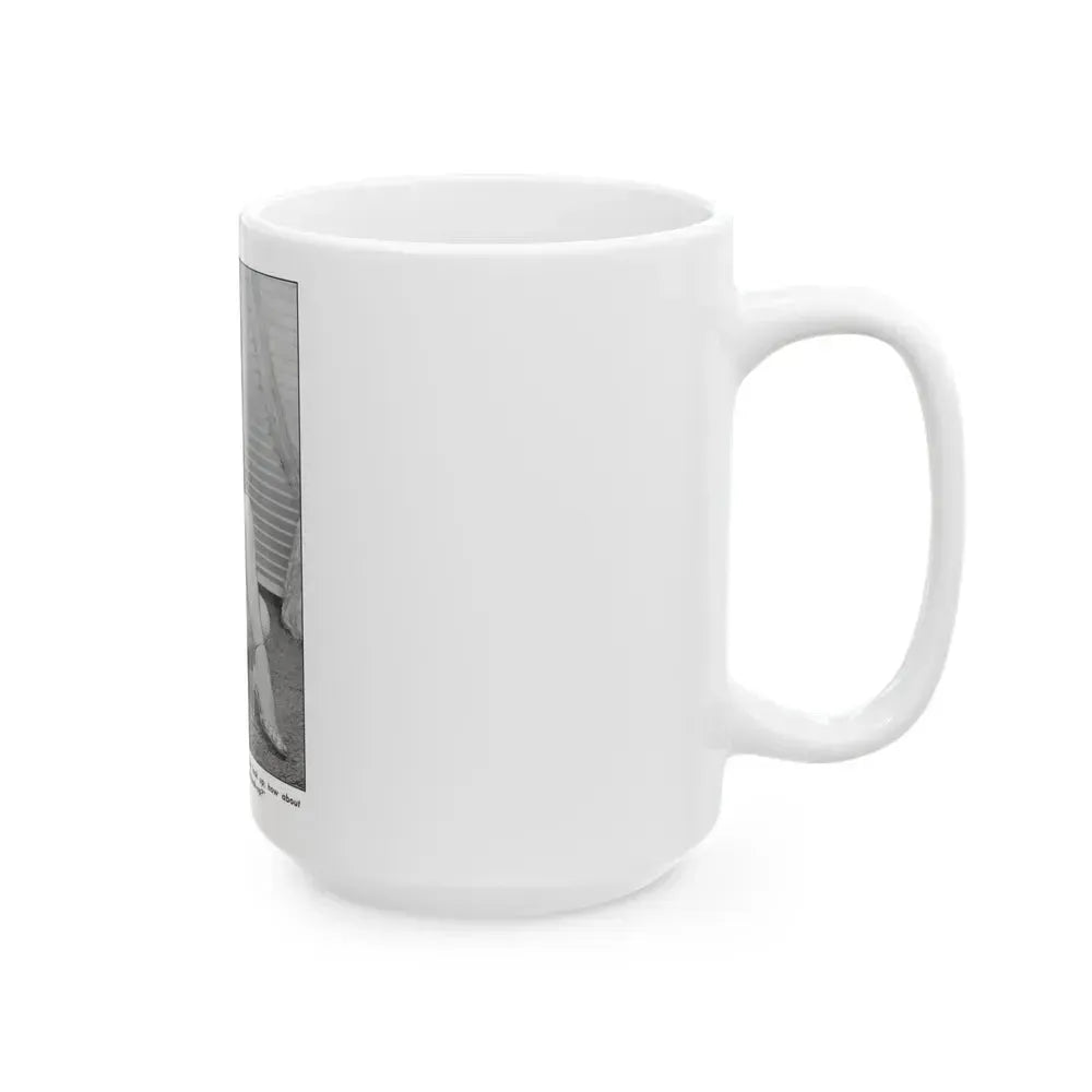 Bettie Page #784 (Vintage Female Icon) White Coffee Mug - Go Mug Yourself
