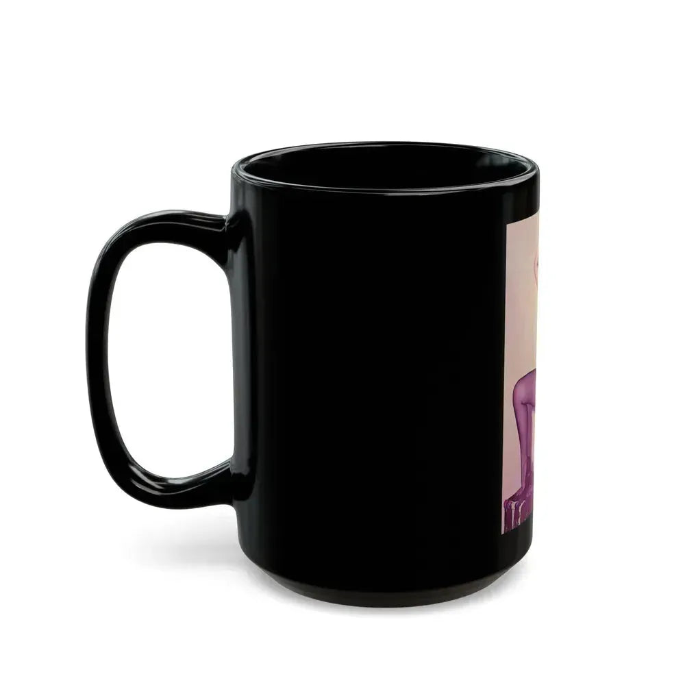 Bettie Page #785 (Vintage Female Icon) Black Coffee Mug - Go Mug Yourself
