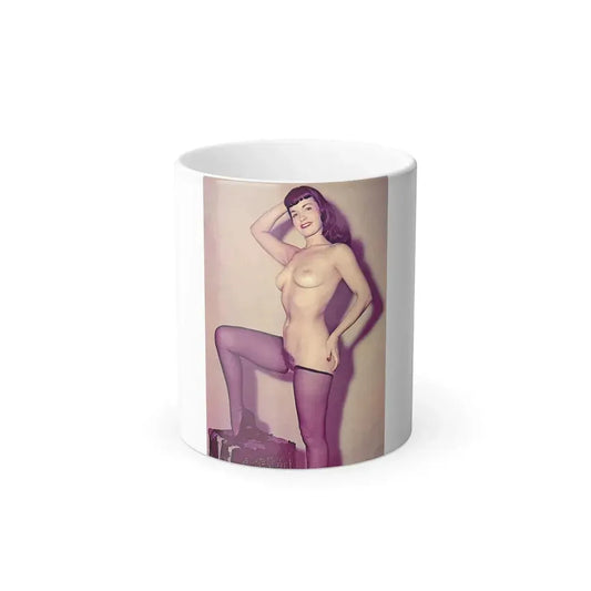 Bettie Page #785 (Vintage Female Icon) Color Changing Mug 11oz 11oz - Go Mug Yourself