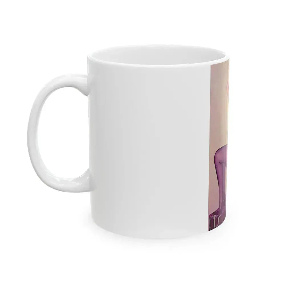 Bettie Page #785 (Vintage Female Icon) White Coffee Mug - Go Mug Yourself