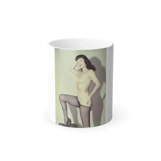 Bettie Page #786 (Vintage Female Icon) Color Changing Mug 11oz 11oz - Go Mug Yourself