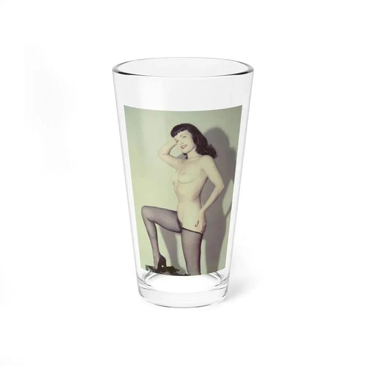 Bettie Page #786 (Vintage Female Icon) Pint Glass 16oz 16oz - Go Mug Yourself