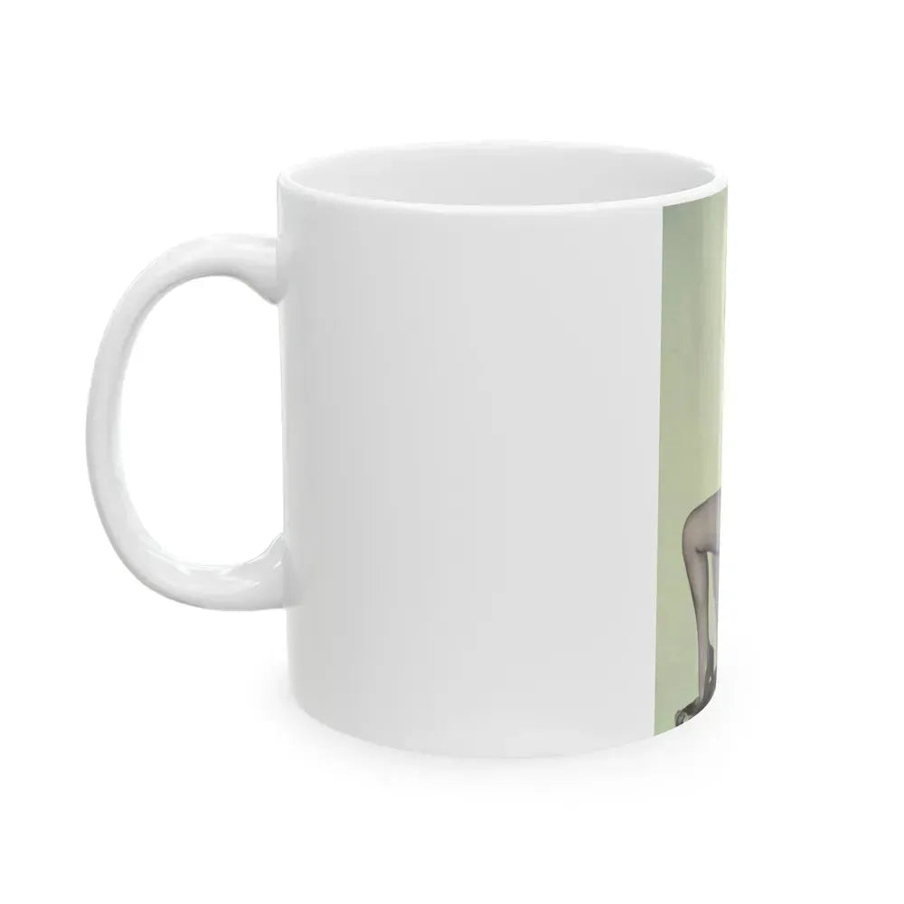 Bettie Page #786 (Vintage Female Icon) White Coffee Mug - Go Mug Yourself
