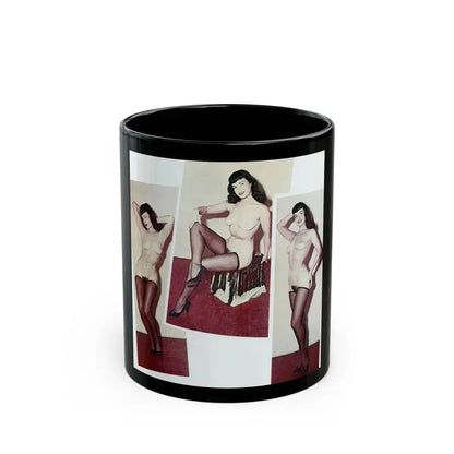 Bettie Page #787 (Vintage Female Icon) Black Coffee Mug 11oz - Go Mug Yourself