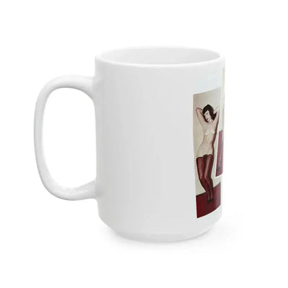 Bettie Page #787 (Vintage Female Icon) White Coffee Mug - Go Mug Yourself