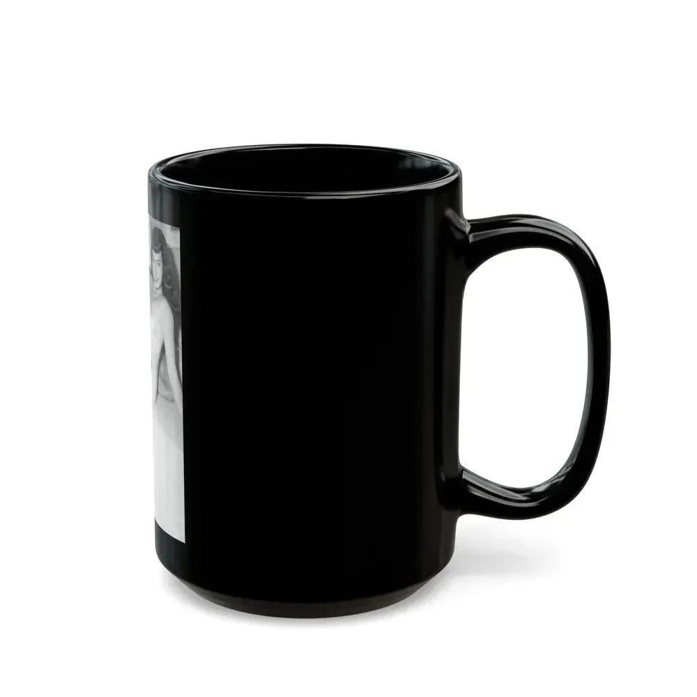 Bettie Page #789 (Vintage Female Icon) Black Coffee Mug - Go Mug Yourself