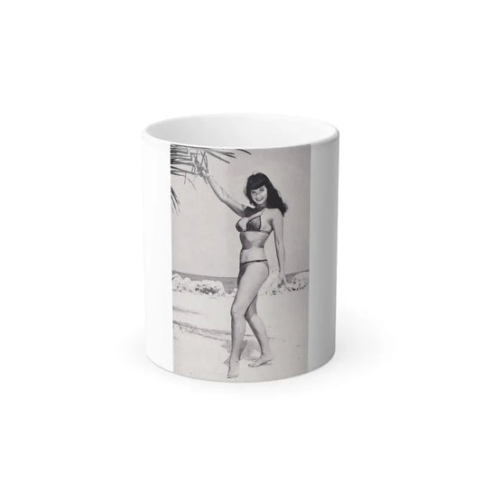 Bettie Page #79 (Vintage Female Icon) Color Changing Coffee Mug 11oz - Go Mug Yourself