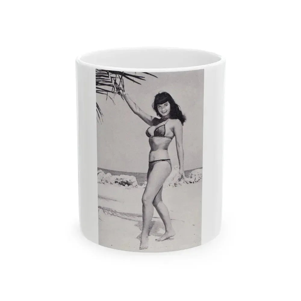 Bettie Page #79 (Vintage Female Icon) White Coffee Mug 11oz - Go Mug Yourself