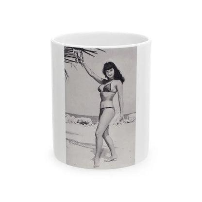 Bettie Page #79 (Vintage Female Icon) White Coffee Mug 11oz - Go Mug Yourself