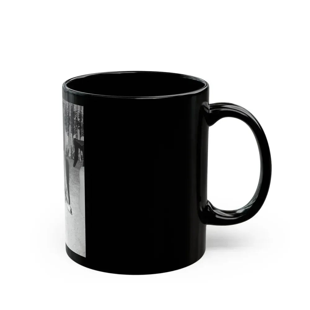 Bettie Page #791 (Vintage Female Icon) Black Coffee Mug - Go Mug Yourself