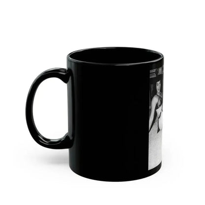 Bettie Page #791 (Vintage Female Icon) Black Coffee Mug - Go Mug Yourself