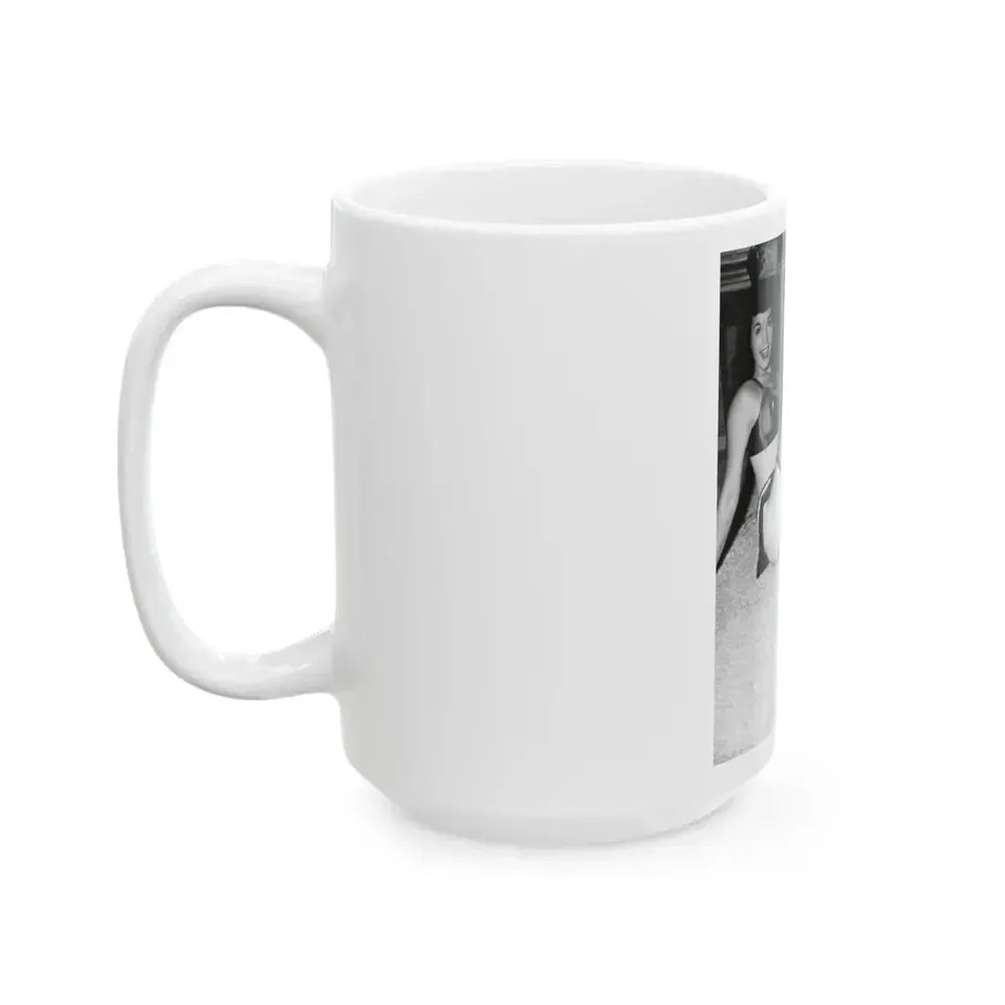 Bettie Page #791 (Vintage Female Icon) White Coffee Mug - Go Mug Yourself