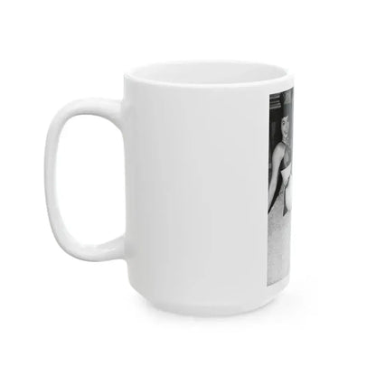 Bettie Page #791 (Vintage Female Icon) White Coffee Mug - Go Mug Yourself