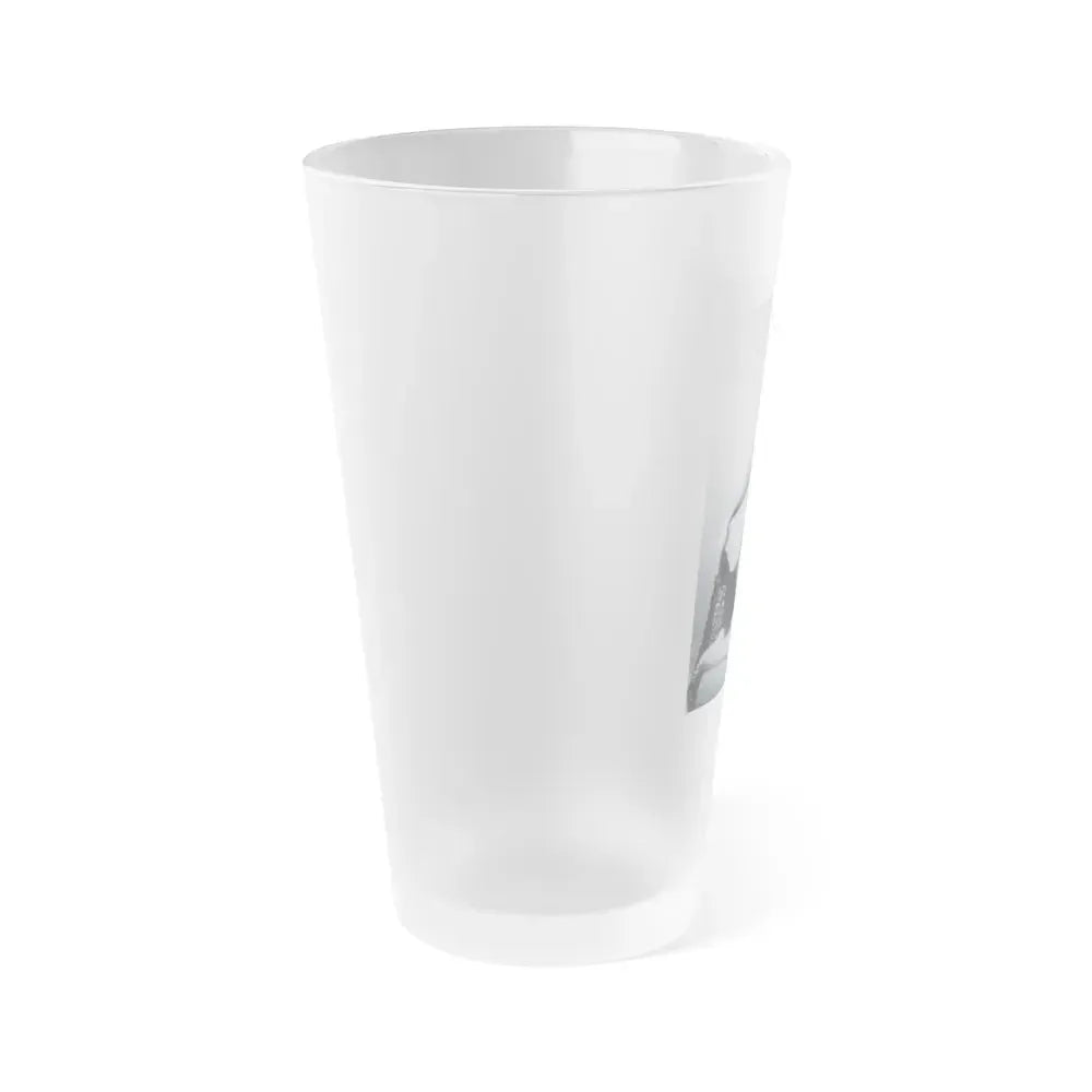 Bettie Page #792 (Vintage Female Icon) Frosted Pint Glass 16oz - Go Mug Yourself