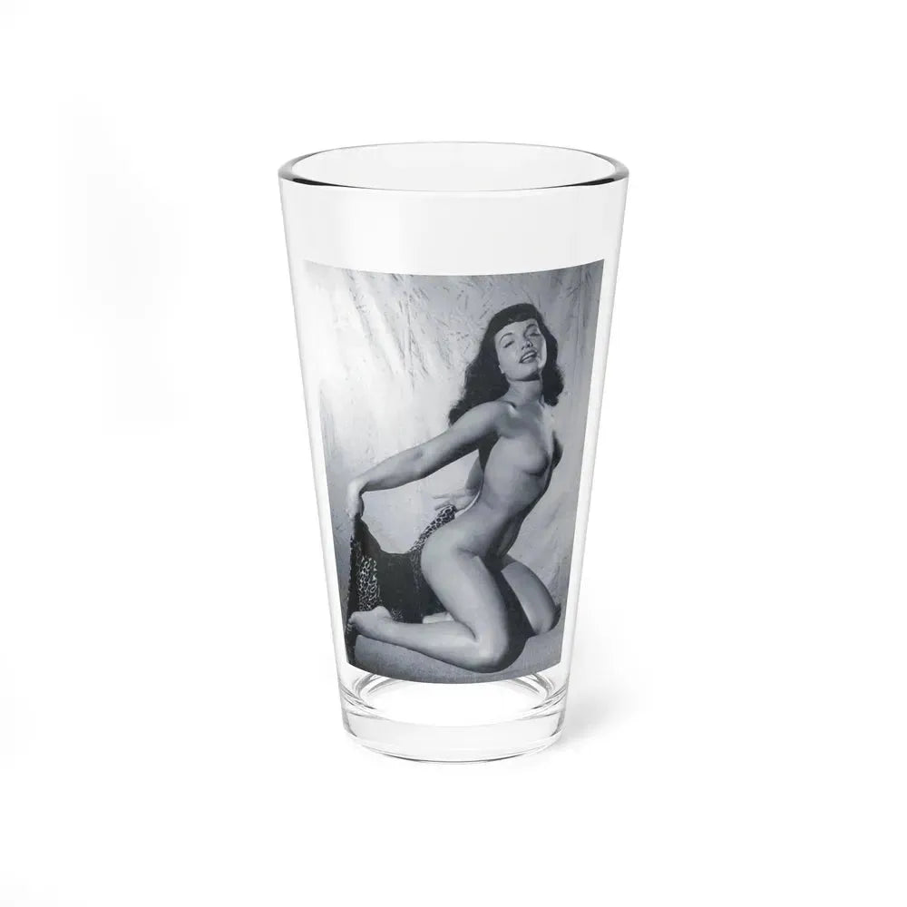 Bettie Page #792 (Vintage Female Icon) Pint Glass 16oz 16oz - Go Mug Yourself