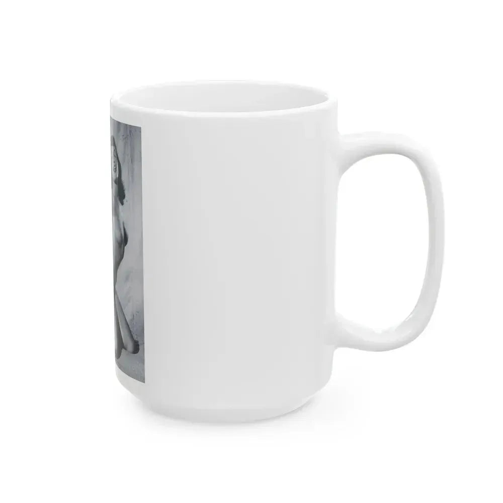 Bettie Page #792 (Vintage Female Icon) White Coffee Mug - Go Mug Yourself