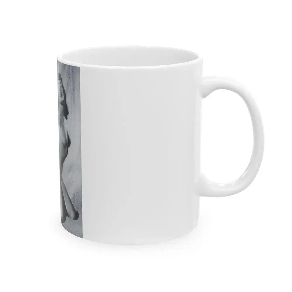 Bettie Page #792 (Vintage Female Icon) White Coffee Mug - Go Mug Yourself