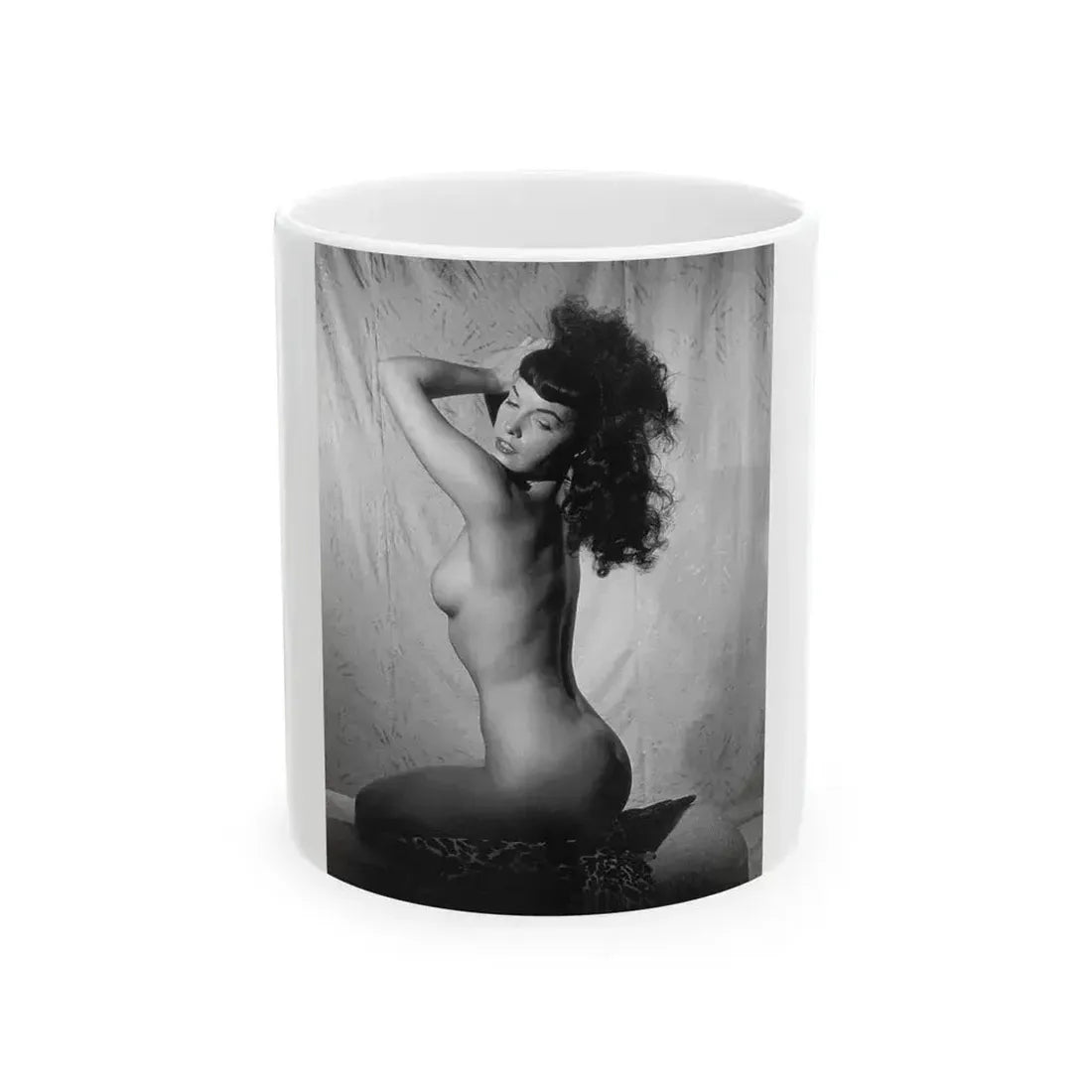 Bettie Page #793 (Vintage Female Icon) White Coffee Mug 11oz - Go Mug Yourself