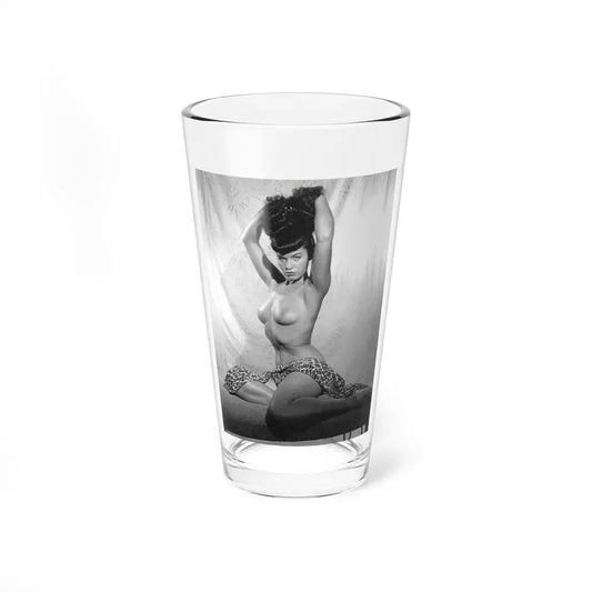 Bettie Page #794 (Vintage Female Icon) Pint Glass 16oz 16oz - Go Mug Yourself