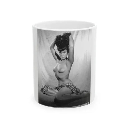 Bettie Page #794 (Vintage Female Icon) White Coffee Mug 11oz - Go Mug Yourself