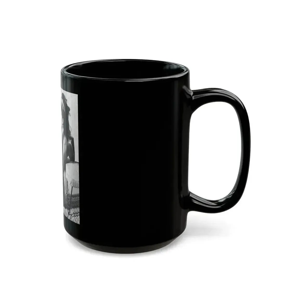 Bettie Page #797 (Vintage Female Icon) Black Coffee Mug - Go Mug Yourself