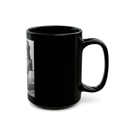 Bettie Page #797 (Vintage Female Icon) Black Coffee Mug - Go Mug Yourself