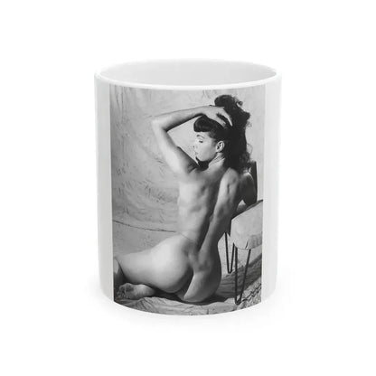 Bettie Page #797 (Vintage Female Icon) White Coffee Mug 11oz - Go Mug Yourself