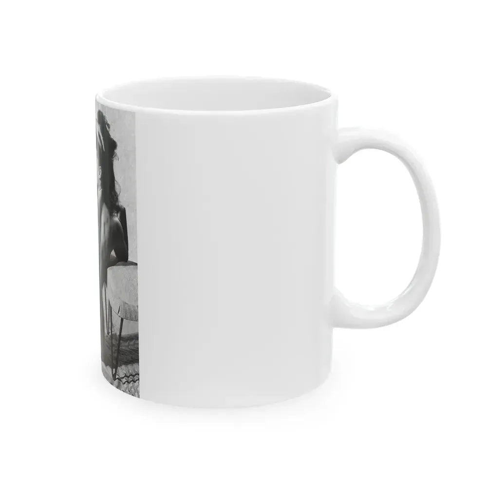 Bettie Page #797 (Vintage Female Icon) White Coffee Mug - Go Mug Yourself