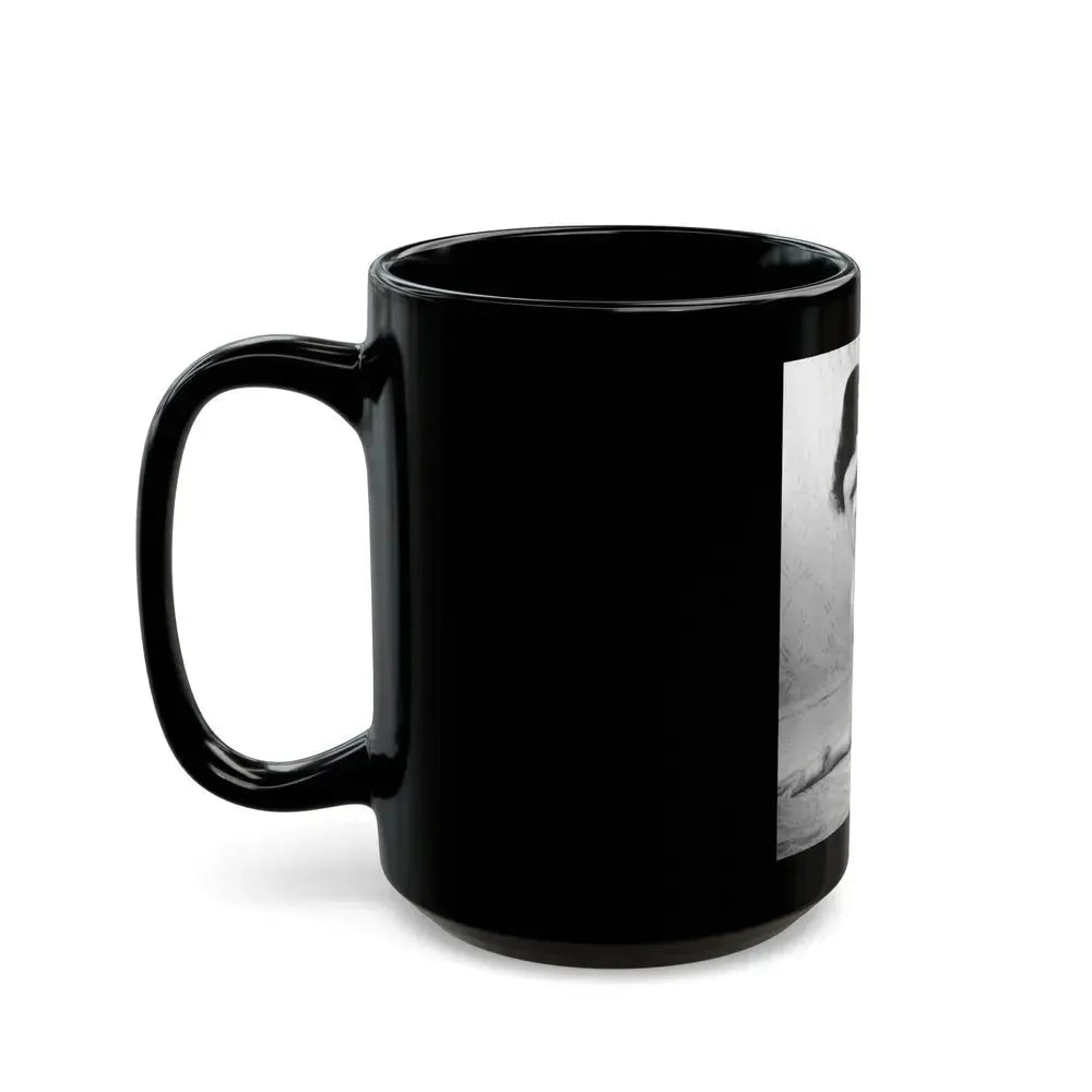 Bettie Page #799 (Vintage Female Icon) Black Coffee Mug - Go Mug Yourself