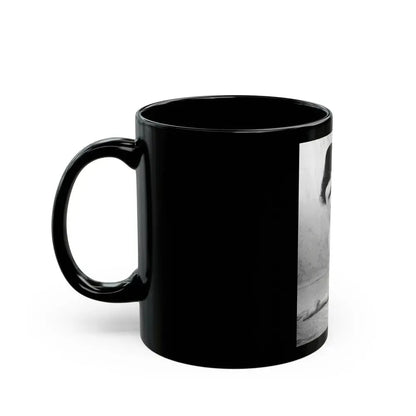 Bettie Page #799 (Vintage Female Icon) Black Coffee Mug - Go Mug Yourself