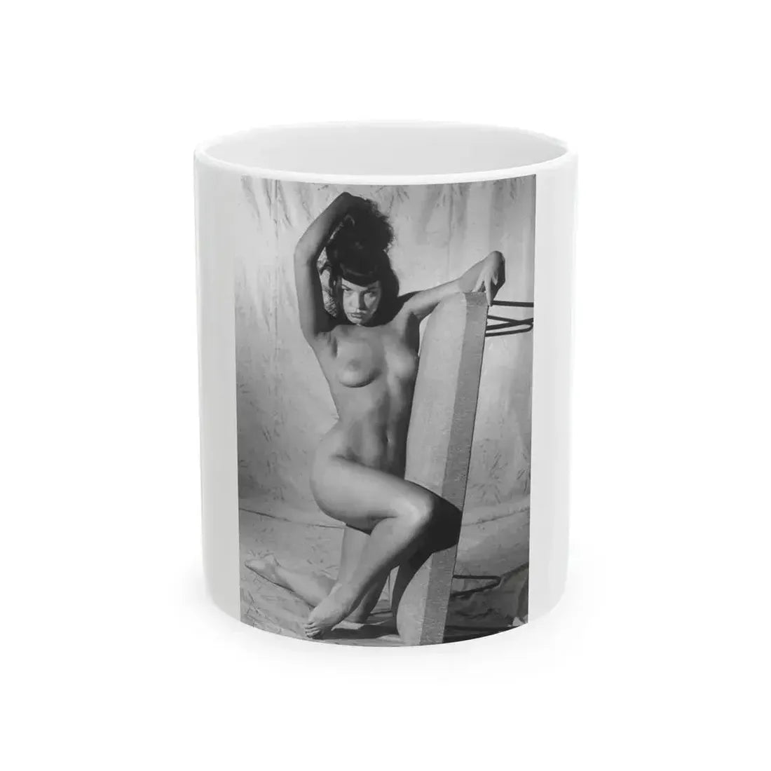 Bettie Page #800 (Vintage Female Icon) White Coffee Mug 11oz - Go Mug Yourself