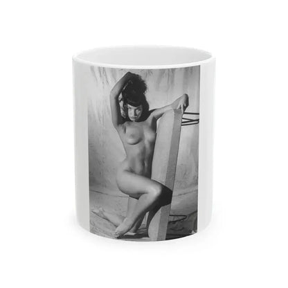 Bettie Page #800 (Vintage Female Icon) White Coffee Mug 11oz - Go Mug Yourself