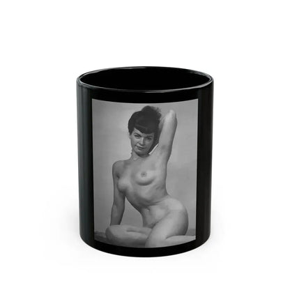 Bettie Page #801 (Vintage Female Icon) Black Coffee Mug 11oz - Go Mug Yourself