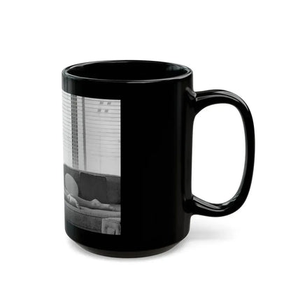 Bettie Page #802 (Vintage Female Icon) Black Coffee Mug - Go Mug Yourself