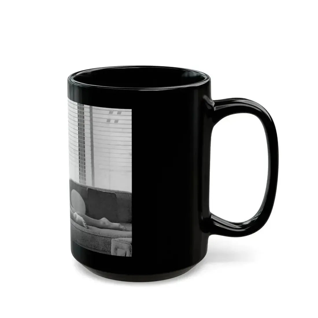 Bettie Page #802 (Vintage Female Icon) Black Coffee Mug - Go Mug Yourself