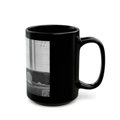 Bettie Page #802 (Vintage Female Icon) Black Coffee Mug - Go Mug Yourself