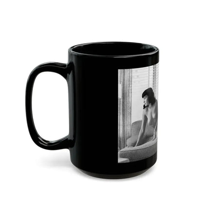 Bettie Page #802 (Vintage Female Icon) Black Coffee Mug - Go Mug Yourself