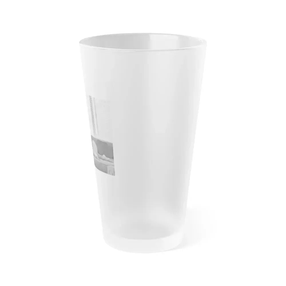 Bettie Page #802 (Vintage Female Icon) Frosted Pint Glass 16oz - Go Mug Yourself