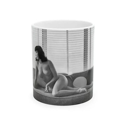 Bettie Page #802 (Vintage Female Icon) White Coffee Mug 11oz - Go Mug Yourself