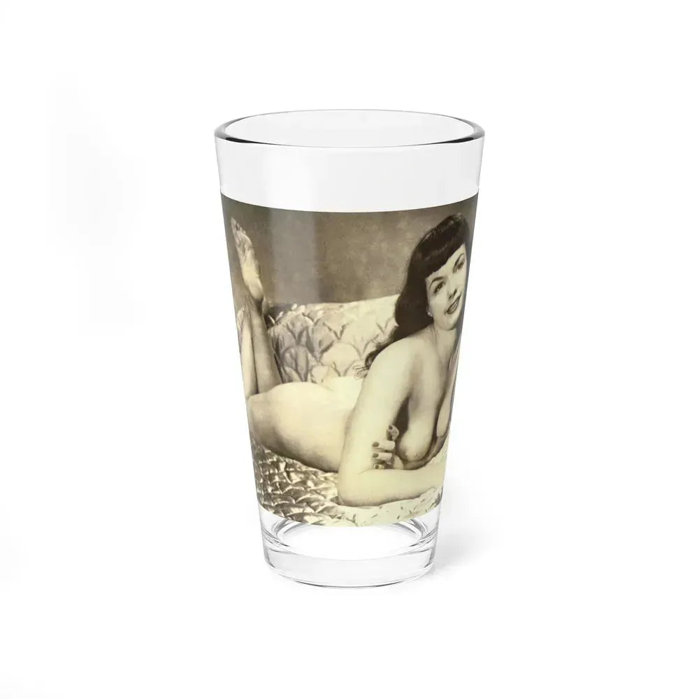 Bettie Page #810 (Vintage Female Icon) Pint Glass 16oz 16oz - Go Mug Yourself