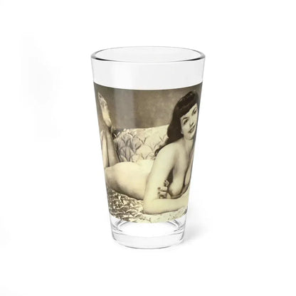 Bettie Page #810 (Vintage Female Icon) Pint Glass 16oz 16oz - Go Mug Yourself