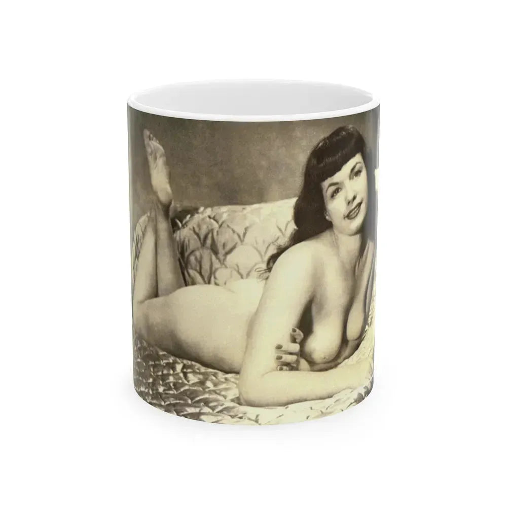 Bettie Page #810 (Vintage Female Icon) White Coffee Mug 11oz - Go Mug Yourself