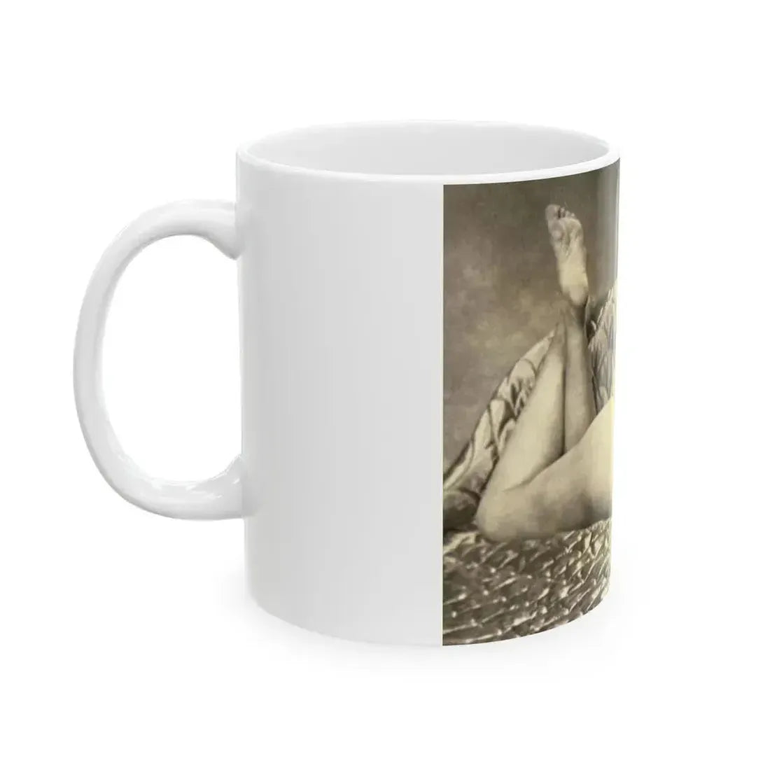 Bettie Page #810 (Vintage Female Icon) White Coffee Mug - Go Mug Yourself