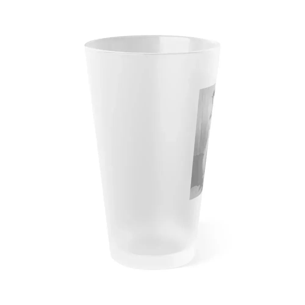 Bettie Page #816 (Vintage Female Icon) Frosted Pint Glass 16oz - Go Mug Yourself